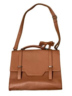 Ecosusi Brown Satchel Crossbody Laptop Messenger Briefcase Bow Bag